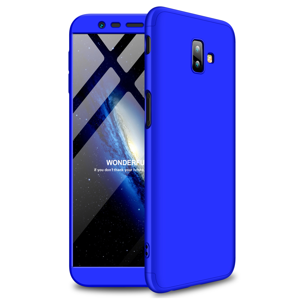 For Samsung J6 Plus/ J6 Prime 3 in 1 360 Degree Non-slip Shockproof Full Protective Case blue_Samsung J6 Plus/ J6 Prime