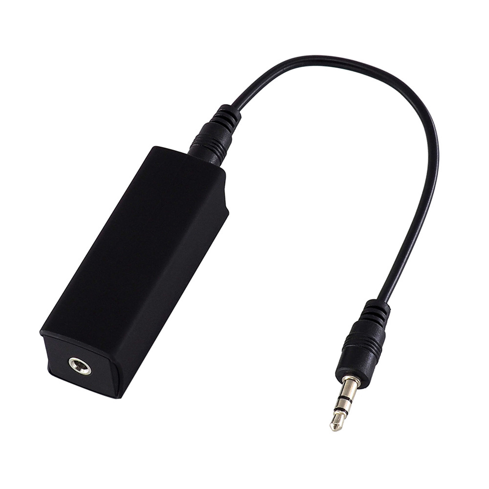 Ground Loop Noise Isolator for Home Stereo Car Audio System with 3.5mm Audio Cable