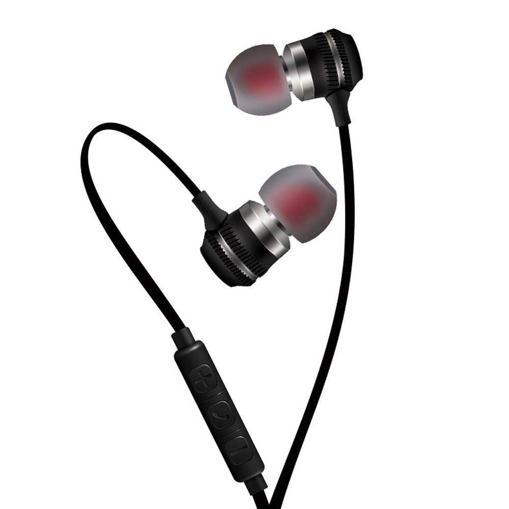 In-ear Wire-controlled Stereo Metal Magnetic Absorption Earphone