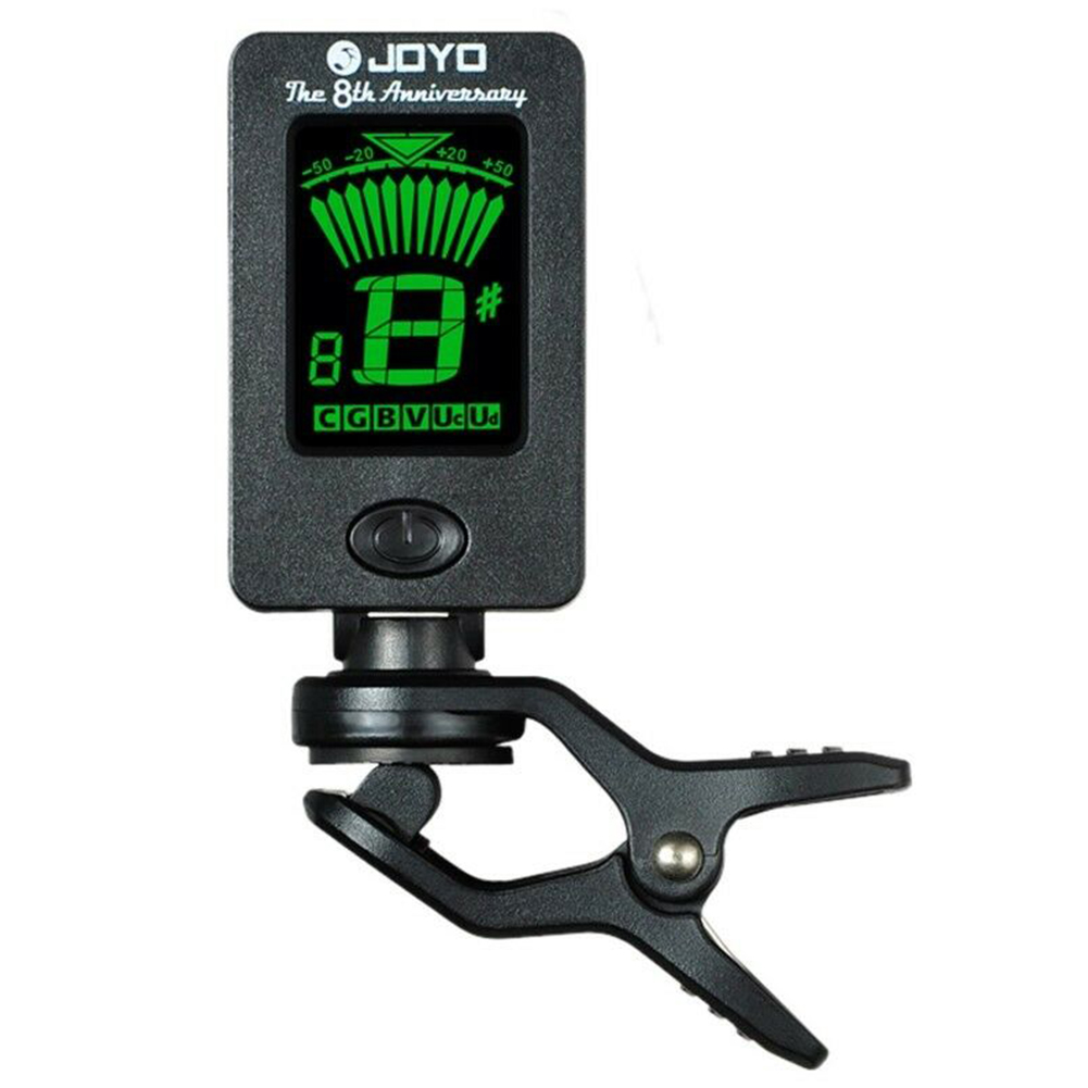 JOYO JT-01 360 Degree Rotatable Sensitive Mini Digital LCD Clip-on Tuner for Guitar Bass Violin Ukulele Part Accessories