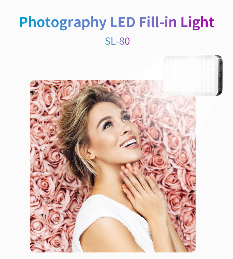 LED Photography Photo Fill Light Makeup Camera 2 Color Temperature Shooting