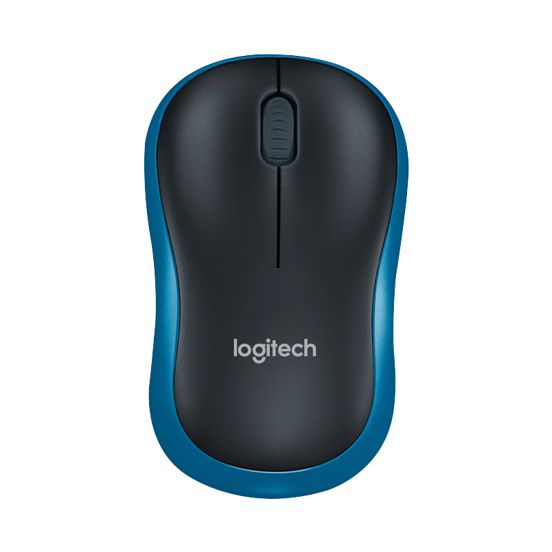 Logitech M186 Mouse Optical Ergonomic 2.4GHz Wireless USB 1000DPI Mice Opto-electronic Both Hands Mouse for Office Home Laptop