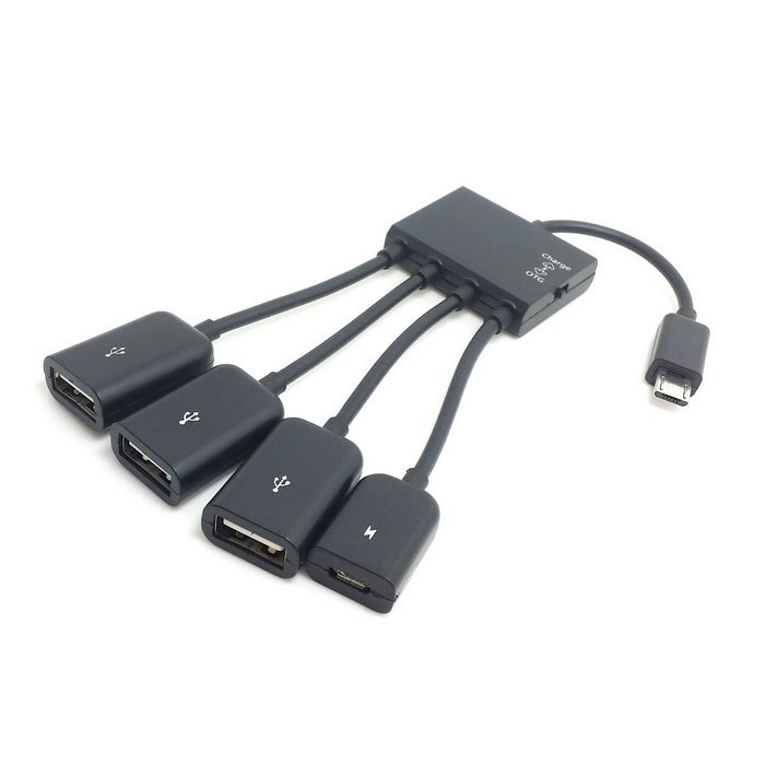 Micro USB OTG Hub Adapter for Smartphone / Tablet Micro USB Splitter for Apple Samsung Lenovo
