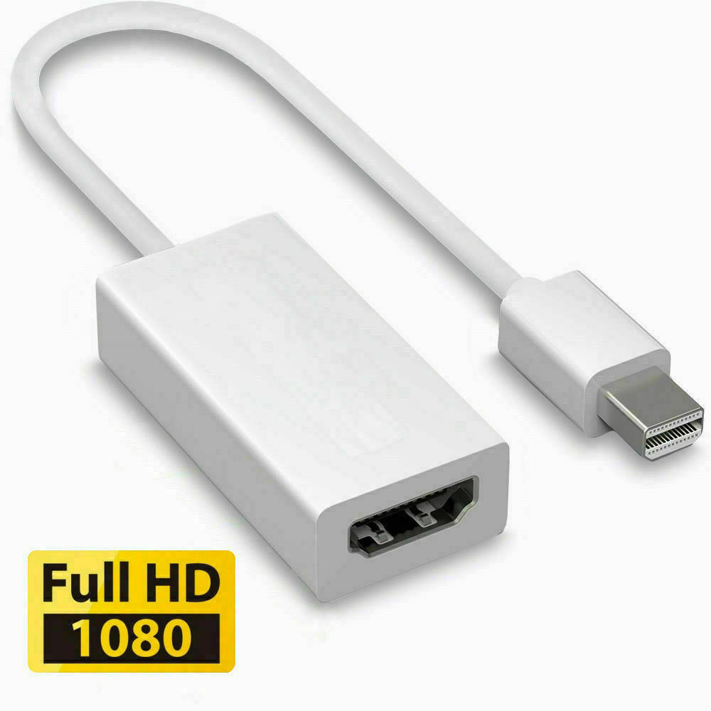 Mini Display Port DP Thunderbolt to HDMI Adapter Cable For Laptop Desktop PC