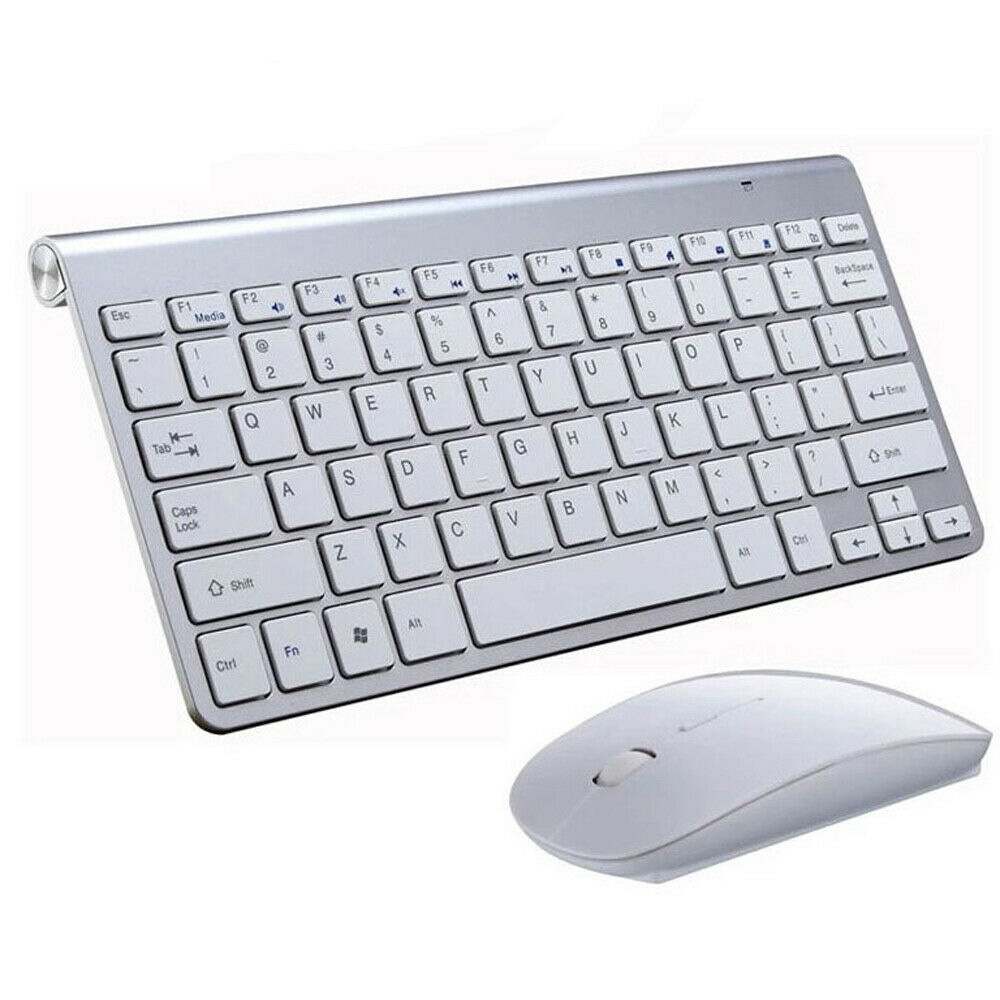 Mini Wireless Keyboard Mouse Set Waterproof 2.4G for Mac Apple PC Computer