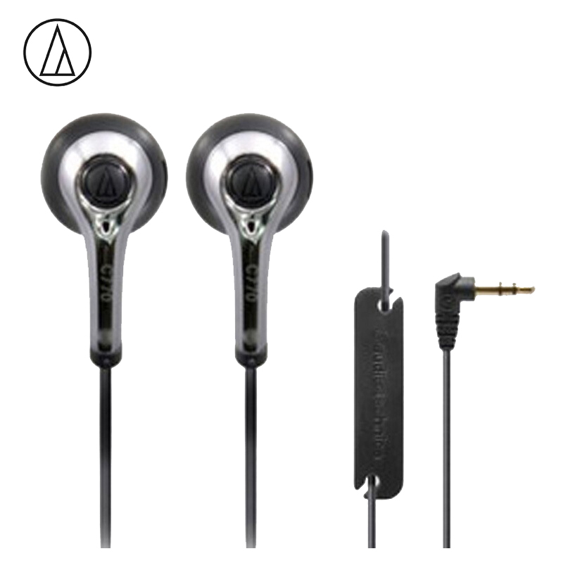 Original Audio-Technica ATH-C770 Wired Earphone HiFi Headphone Univers Cellphone Headset Wide Compatibility Sports Earbuds