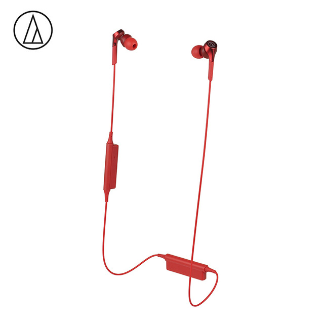 Original Audio-Technica ATH-CKS550XBT Bluetooth Earphone Wireless Sports Headset Compatible With IOS Android Huawei Xiaomi Oppo Cellphone