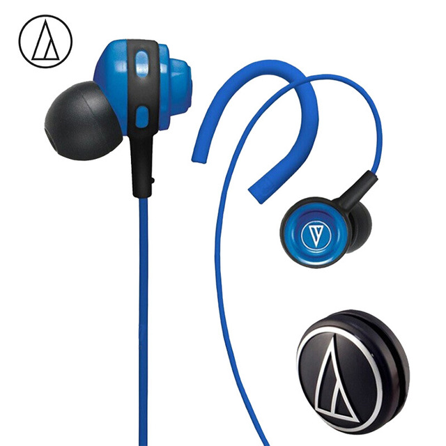 Original Audio-Technica ATH-COR150 Wired Earphone In-ear Sport Headset Adjustable Ear-hook Headphone Sweatproof Design