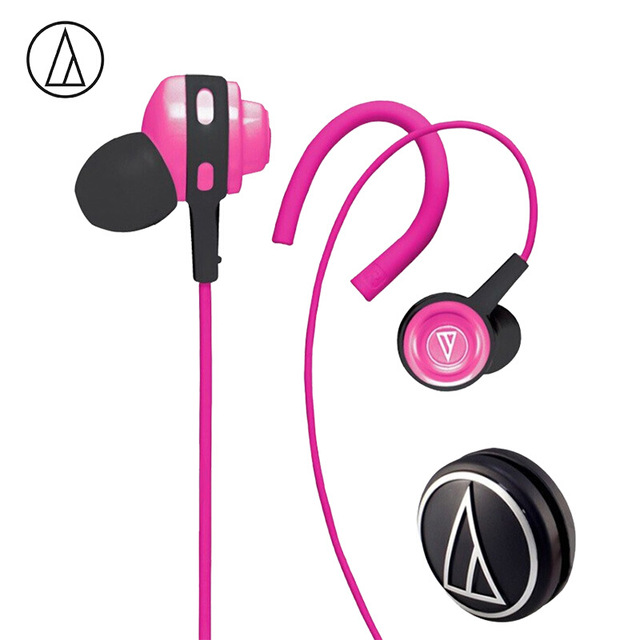 Original Audio-Technica ATH-COR150 Wired Earphone In-ear Sport Headset Adjustable Ear-hook Headphone Sweatproof Design