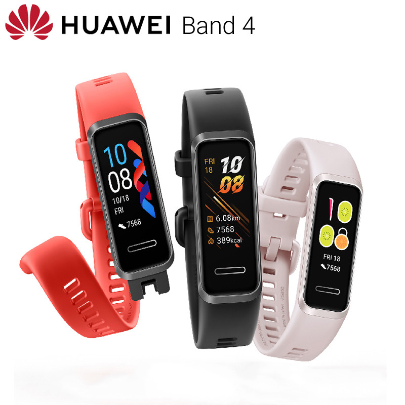 Original HUAWEI Band 4 Smart Sport Watch Plug and Charge Watch Faces Heart Rate Health Monitor Touch Screen
