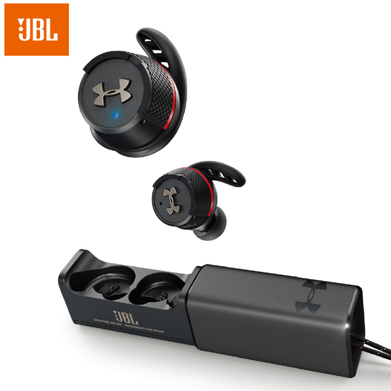 Original JBL UA FLASH Ture Wireless Earphones Bluetooth Sports Headset Waterproof Running HiFi Headphones with Charge Box Handsfree Call with Mic