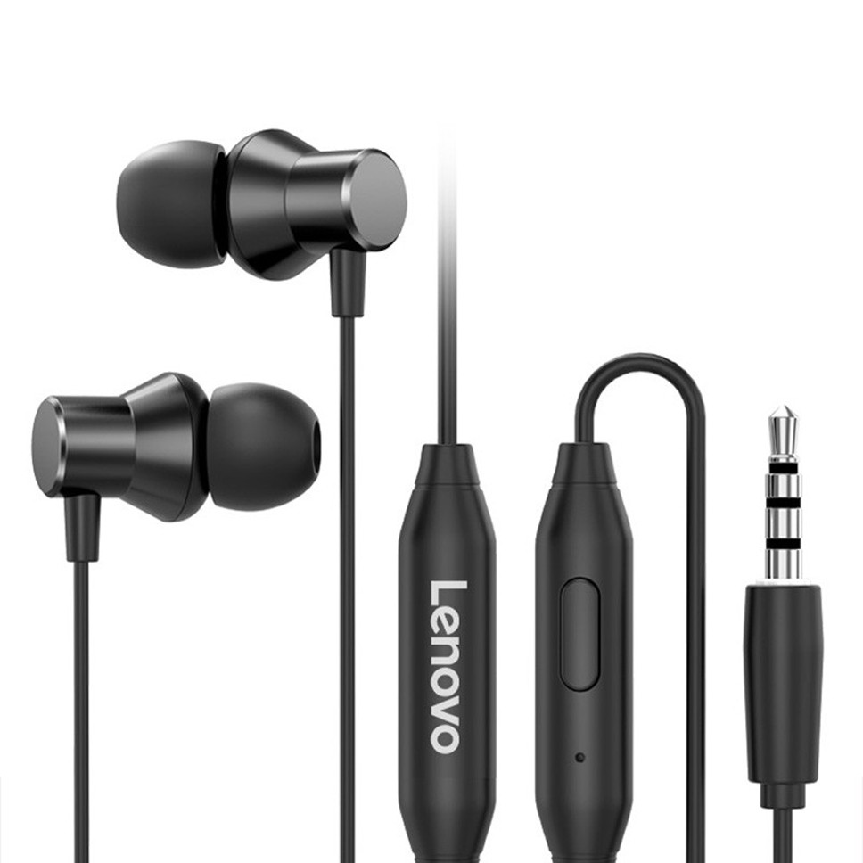 Original LENOVO HF130 Wired Earphones In-Ear HD Bass With Mic 3.5mm Jack