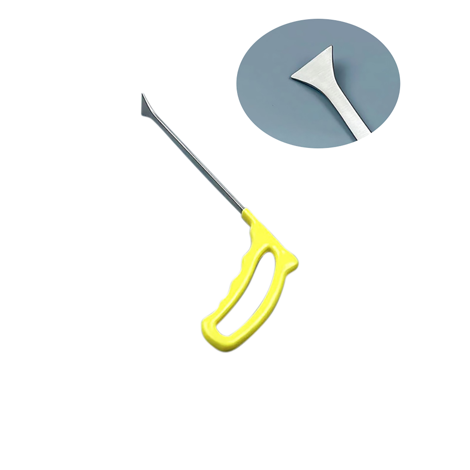 Paintless Dent Removal Tools Flat Shovel Stainless Steel Professional Auto Body Dent Repair Crow Bar Tool yellow 31cm