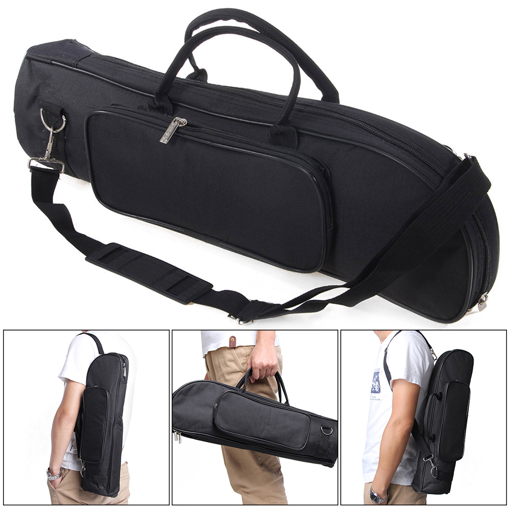 Professional Waterproof Trumpet Bag Double Zippers Design Storage Case