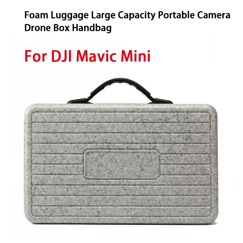 RC Drone Storage Case Foam Luggage Large Capacity Portable Handbag for DJI Mavic Mini Drone Camera Remote Control Device Accessory Organizer