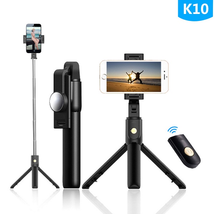 Selfie Stick Tripod Stand Holder Extendable with Bluetooth Remote 360°Rotatable Phone Holder