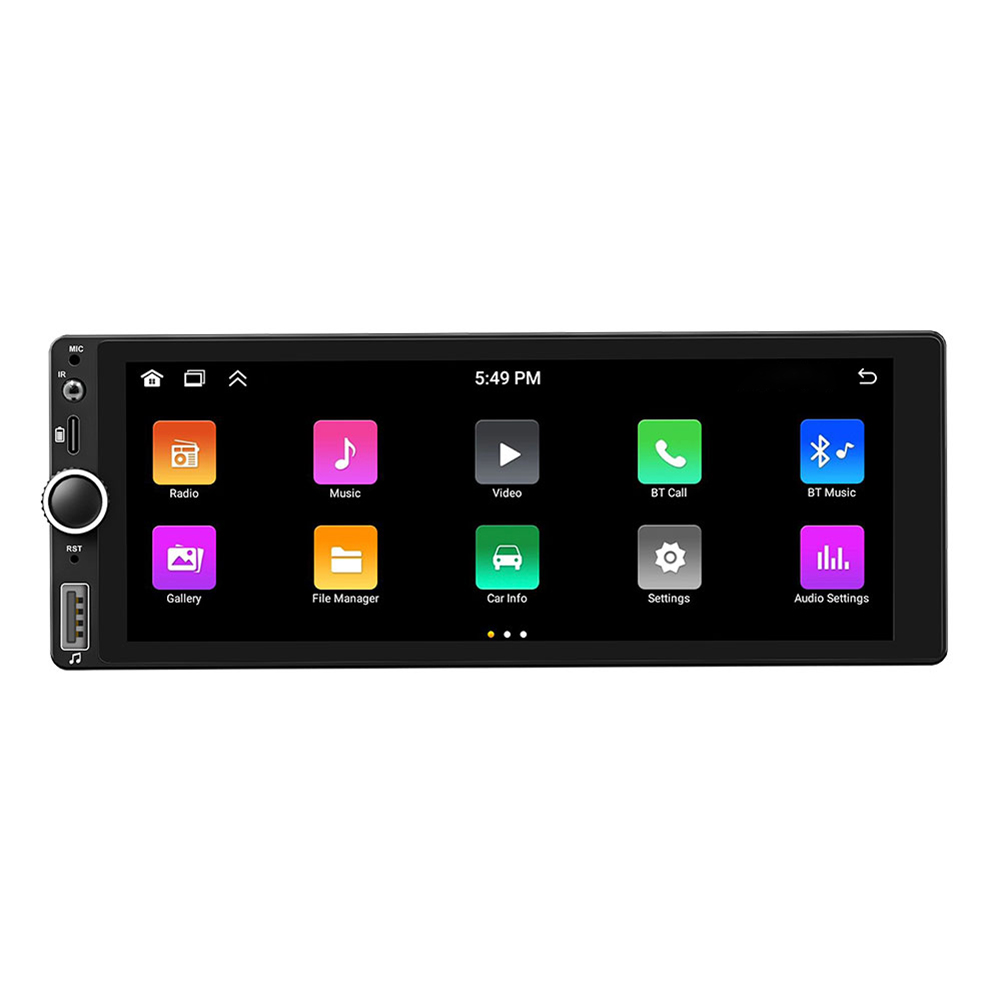 Single Din 6.86 Inch Car Radio Compatible for Carplay Android Auto Wireless Car Stereo with Gps Navigation