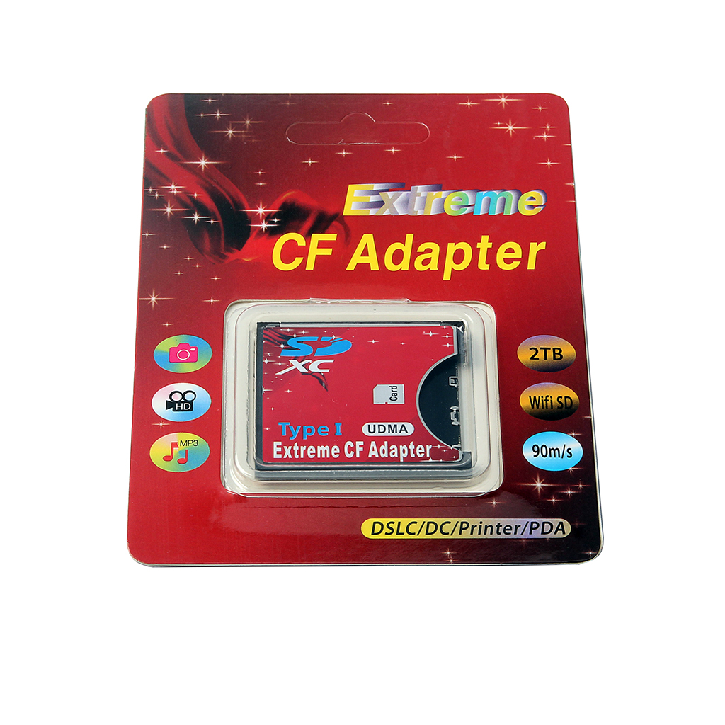 Single Slot for Micro SD / SDXC TF CF Card Type I Memory Card Reader Adapter for the Latest Recorder