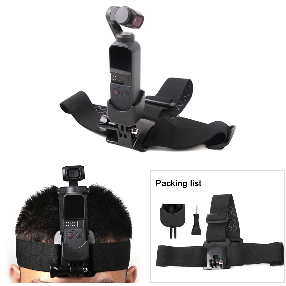 Sunnylife for GoPro Head Strap Headband Mount Holder with Adapter for DJI OSMO Pocket Camera
