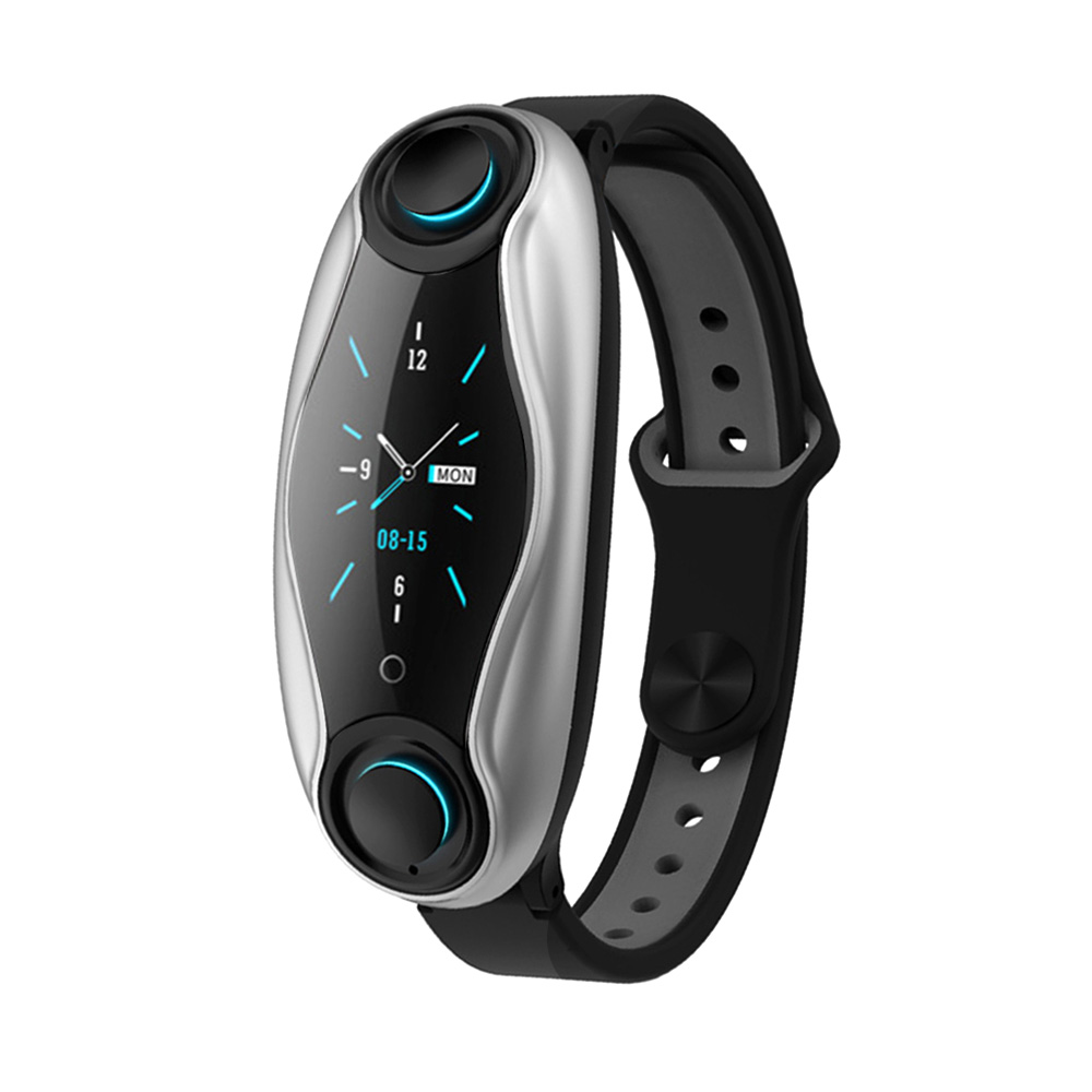 T90 Fitness Bracelet Bluetooth 5.0 with Wireless Earphones IP67 Waterproof Sport Smart Watch Clock for Android IOS Phone