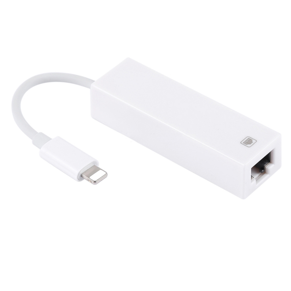 To RJ45 Adapter Aluminum Ethernet Network Connector for iPhone iPad