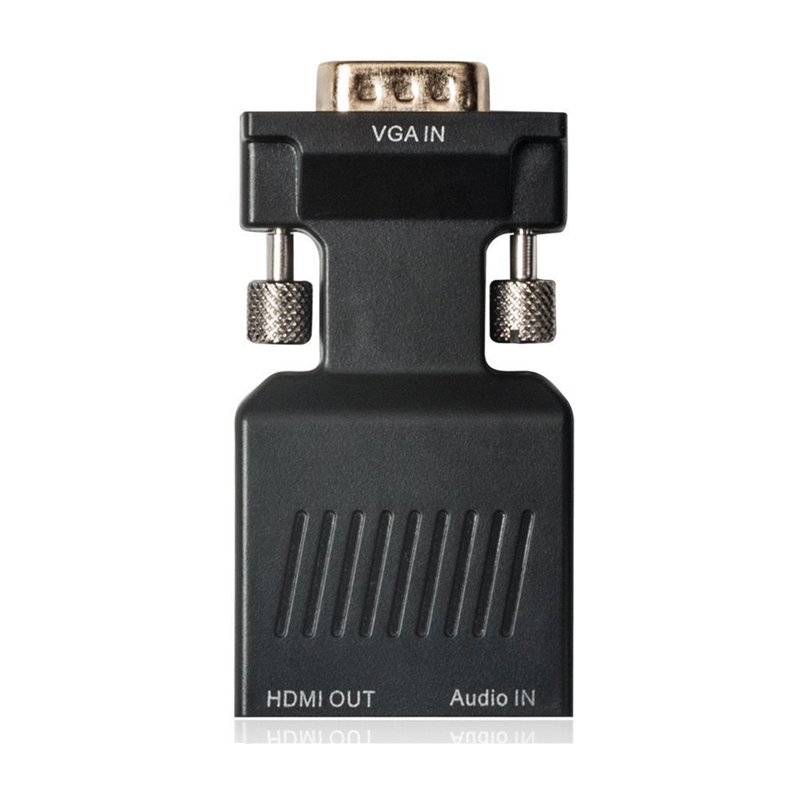 VGA Male to HDMI Female Adapter with Audio Adapter Cables 1080P for HDTV Monitor Projector