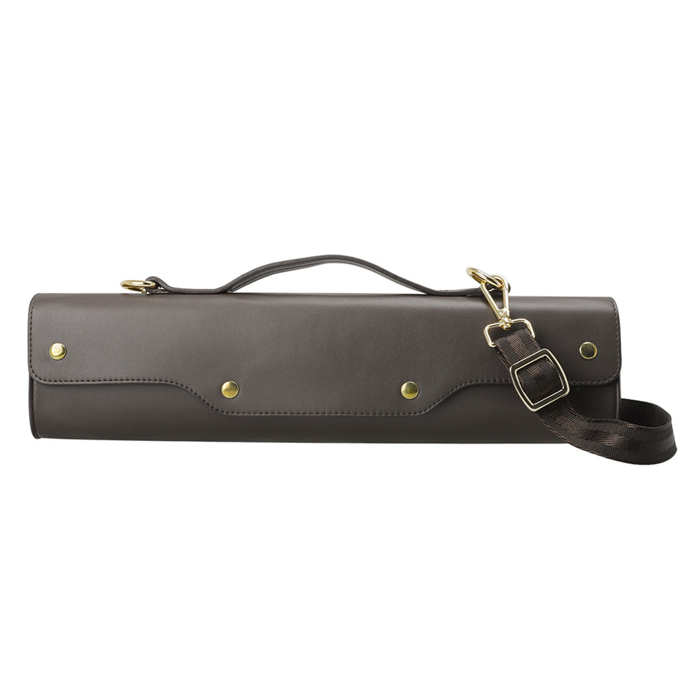 Water-resistant Flute Case Synthetic Leather Gig Bag Box for Western Concert Flute with Adjustable Shoulder Strap