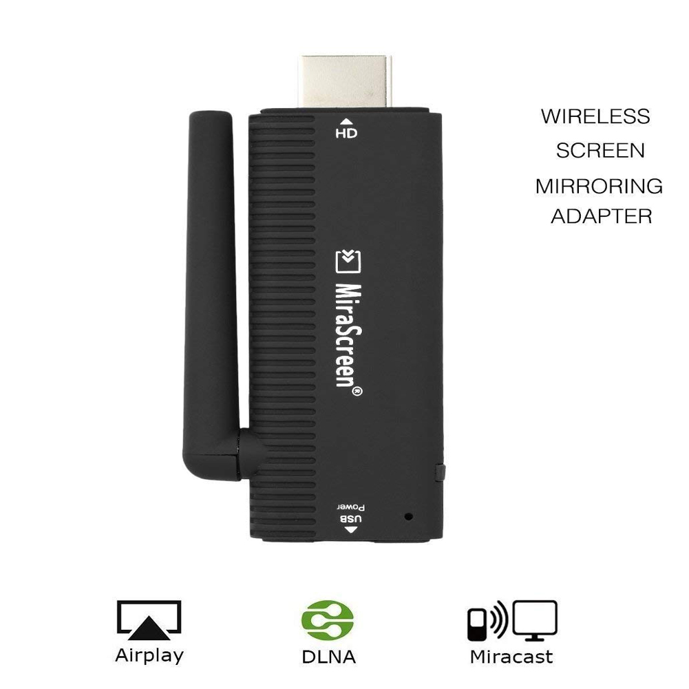 WiFi Display Dongle 1080P Wireless HDMI Adapter DLNA Streaming Cast Screen from iPhone iPad Android Devices to TV Projector