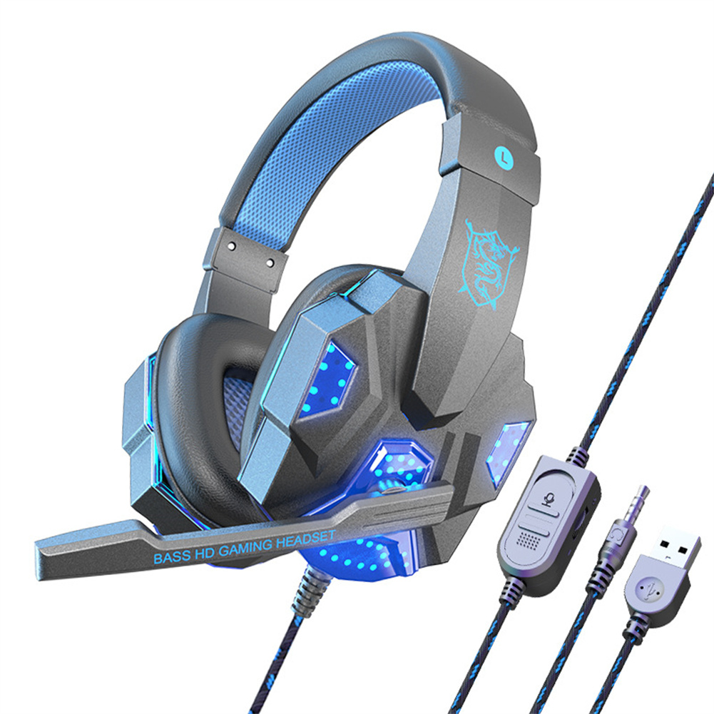 Wired Gaming Headset Headphone for PS4 Xbox One Nintend Switch iPad PC
