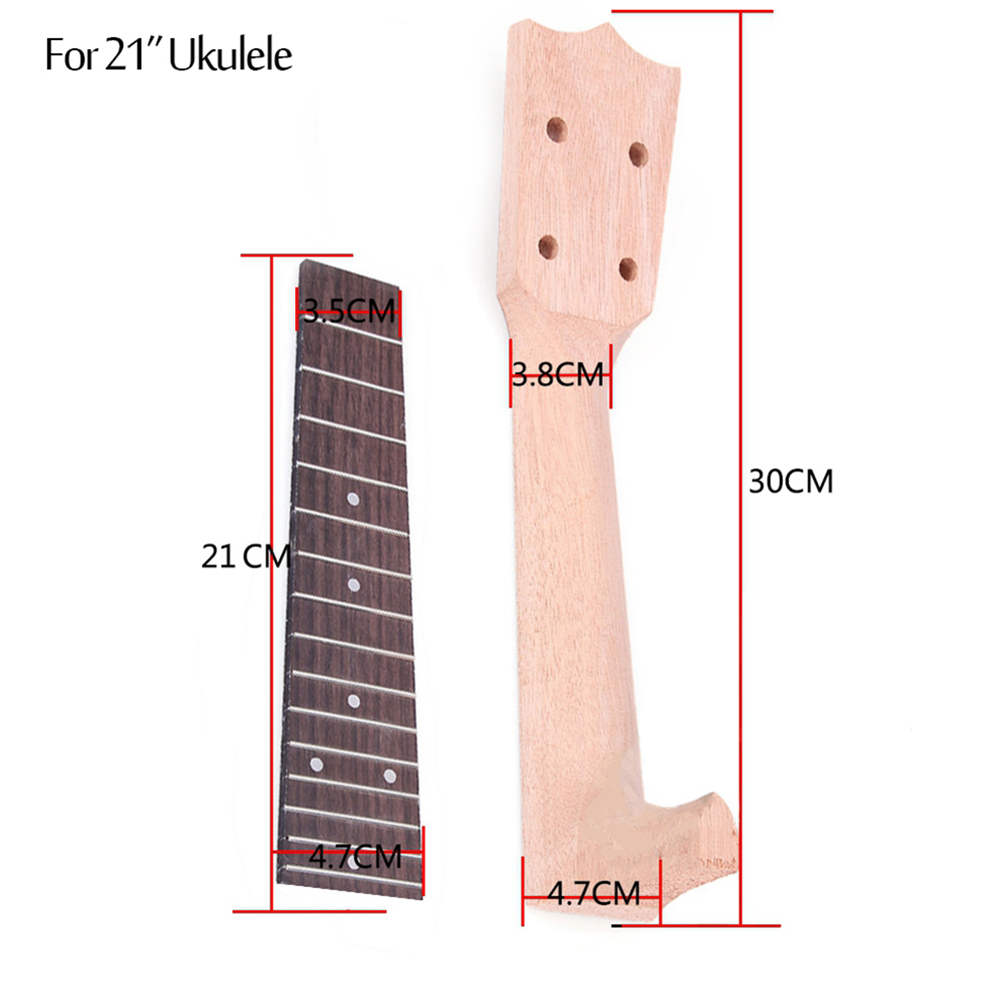 21" / 23" / 26" Ukulele Neck Body + Rosewood Fingerboard for Ukulele Mini Guitar DIY
