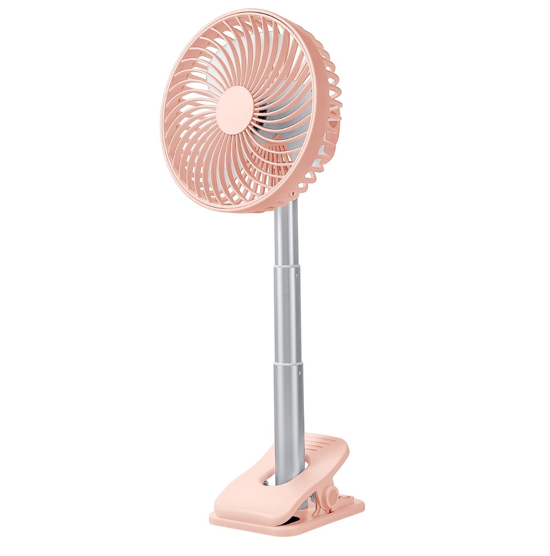 Silent Mini Fan Electric USB Charging Telescopic Stand Fan for Home Office